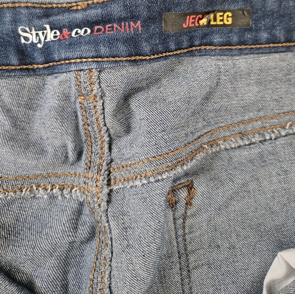 Style & Co. Denim Patchwork Jeans Women Plus Size 20W - Picture 4 of 4